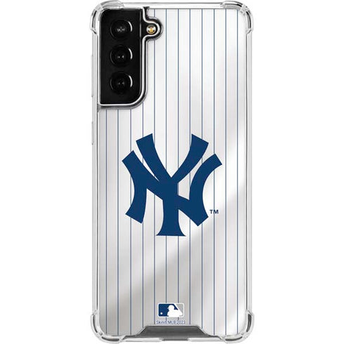 MLB New York Yankees Home Jersey Galaxy S21 FE Clear Case